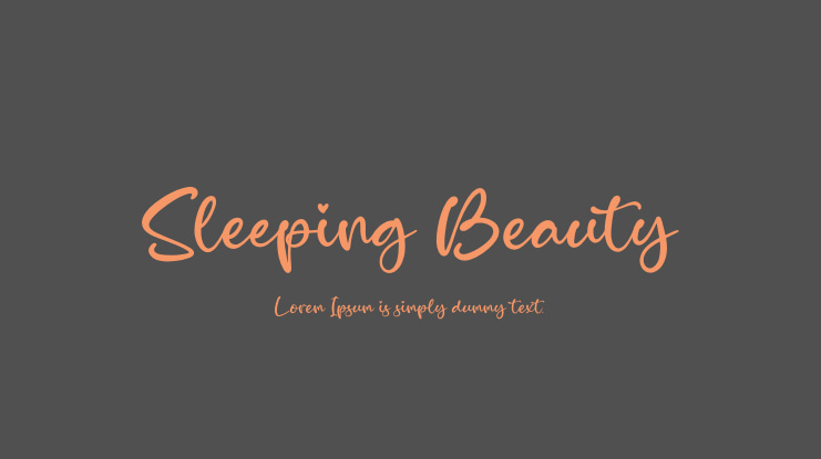 Sleeping Beauty Font