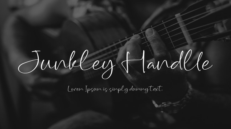 Junkley Handlle Font