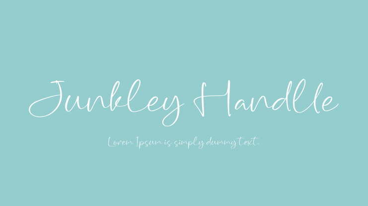 Junkley Handlle Font