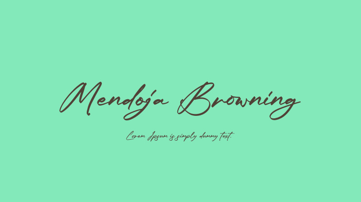 Mendoja Browning Font