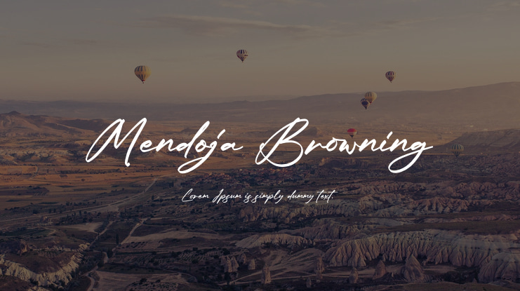 Mendoja Browning Font