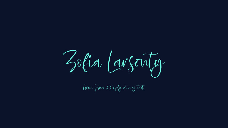 Zofia Larsonty Font