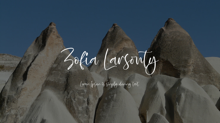 Zofia Larsonty Font