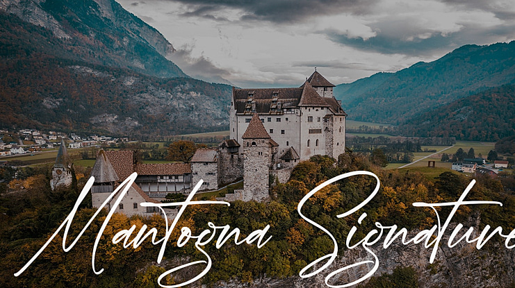 Mantogna Signature Font