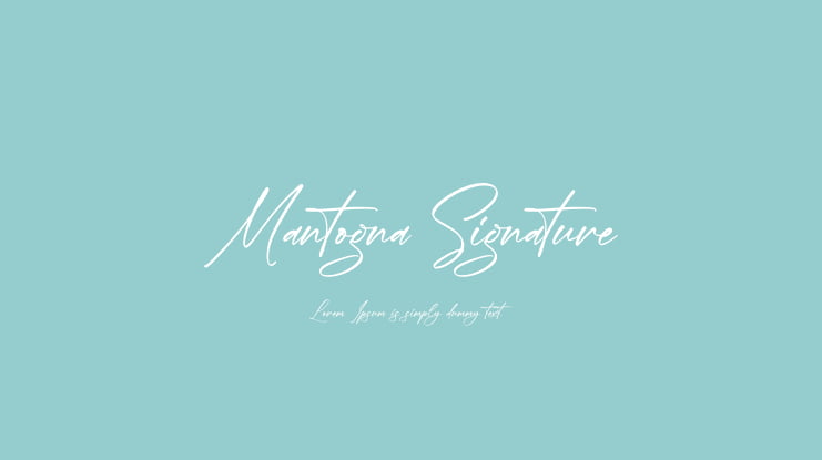 Mantogna Signature Font