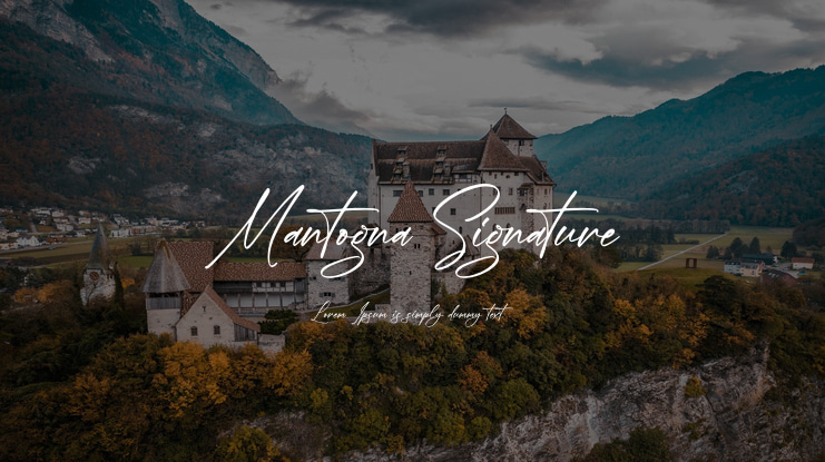 Mantogna Signature Font