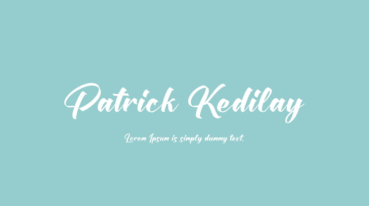 Patrick Kedilay Font