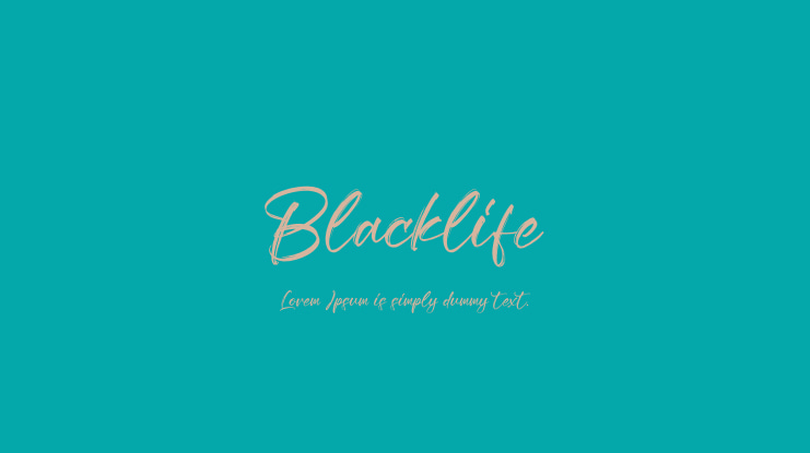 Blacklife Font