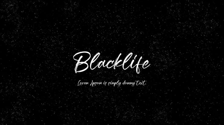 Blacklife Font