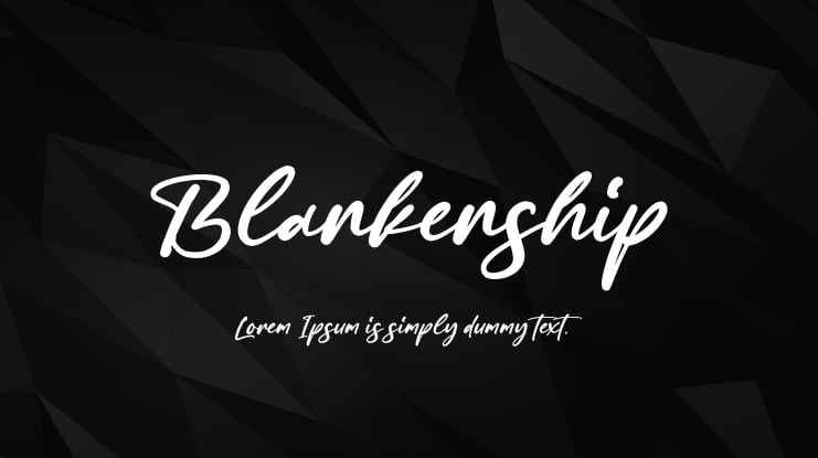 Blankenship Font