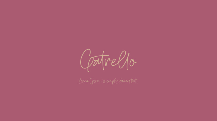Gatrello Font