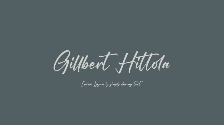 Gillbert Hittola Font