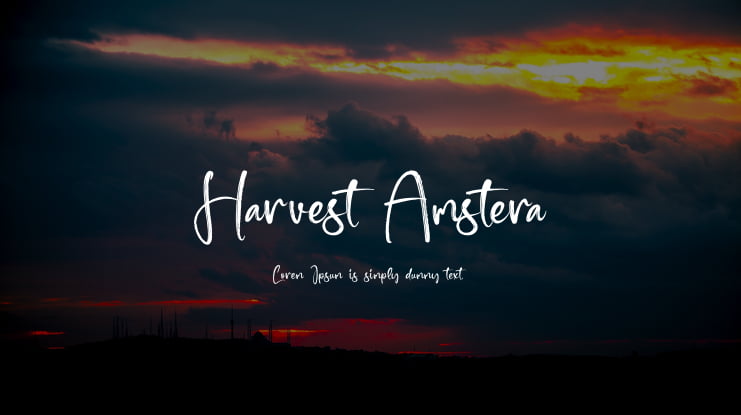 Harvest Amstera Font