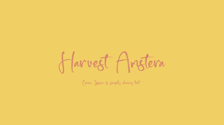 Harvest Amstera Font