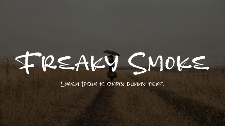 Freaky Smoke Font