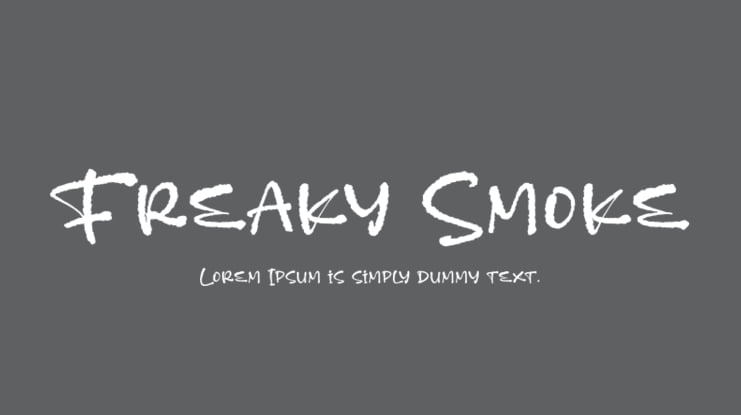 Freaky Smoke Font