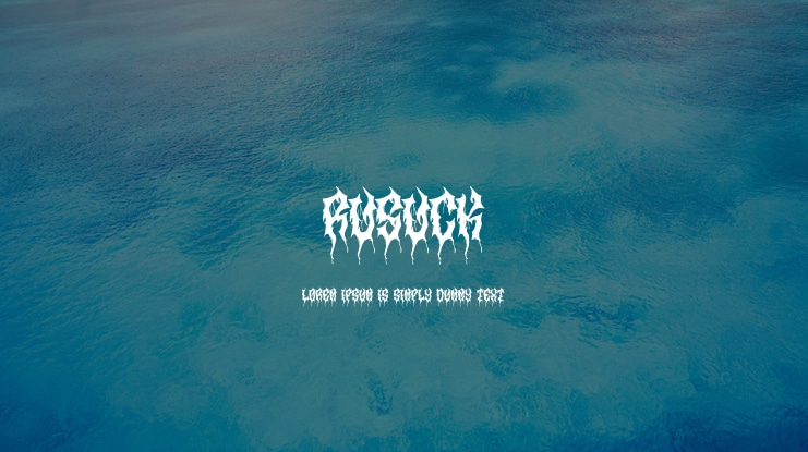 Rusuck Font