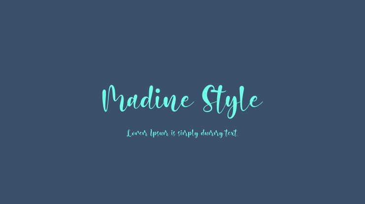 Madine Style Font