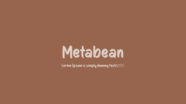 Metabean Font