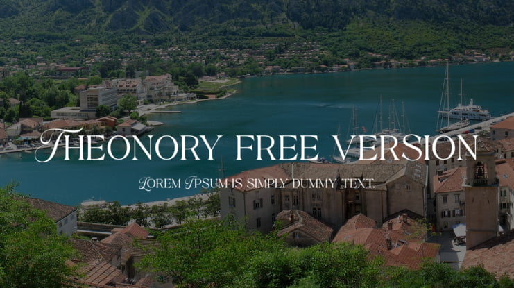 Theonory free version Font