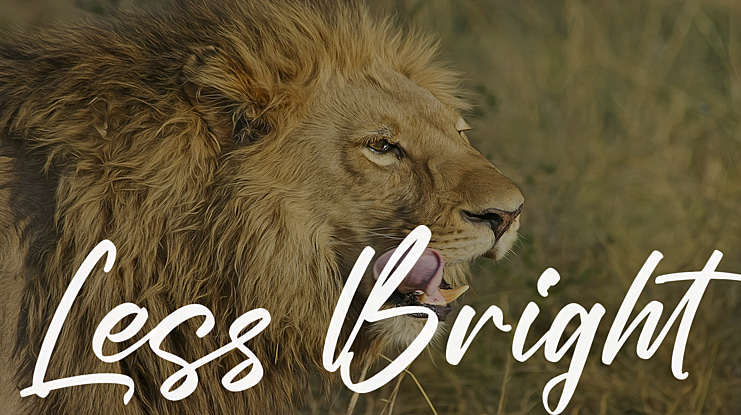 Less Bright Font