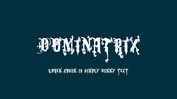 Dominatrix Font
