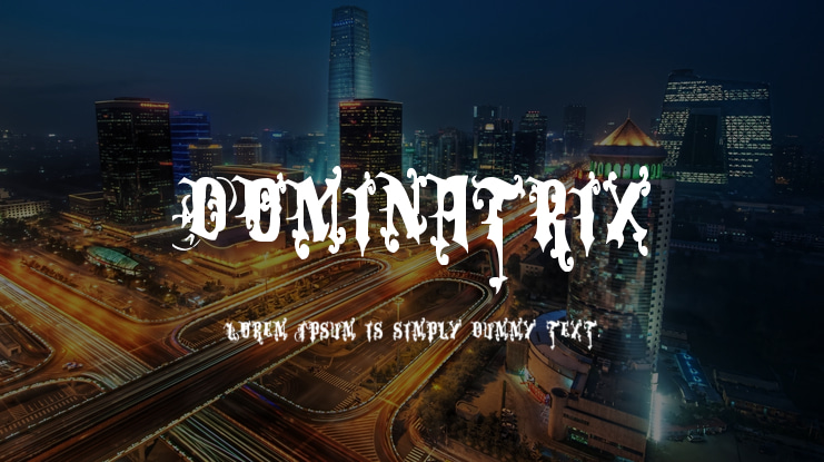 Dominatrix Font