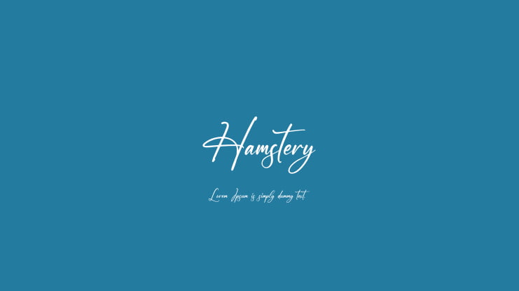 Hamstery Font