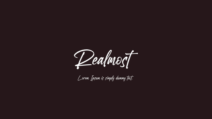 Realmost Font