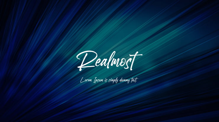 Realmost Font