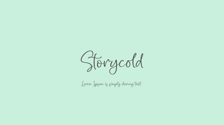 Storycold Font