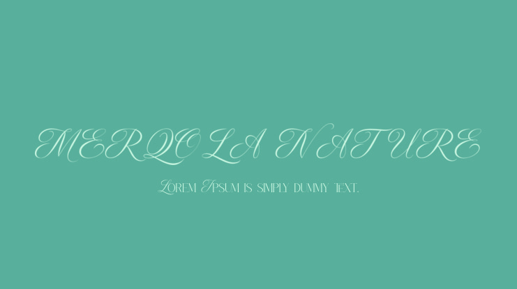 MERQOLA NATURE Font