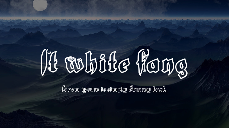 LT White Fang Font
