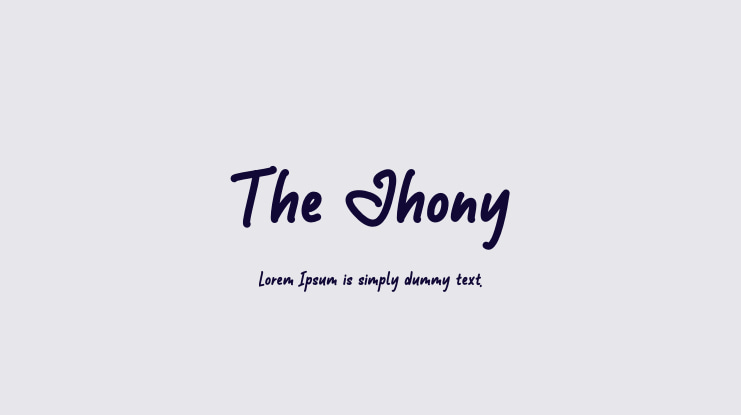 The Jhony Font