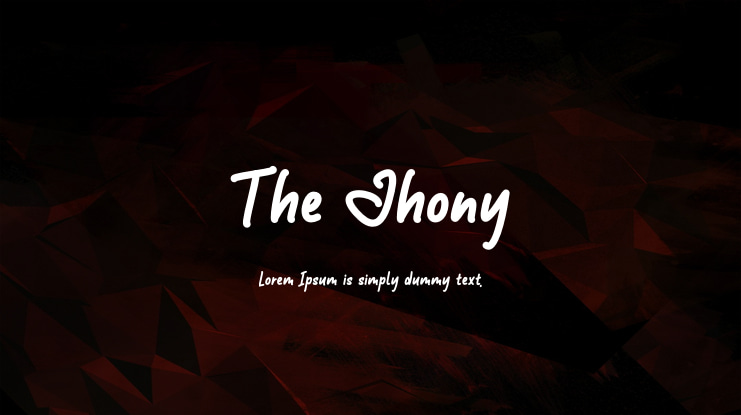 The Jhony Font