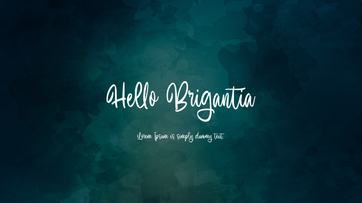 Hello Brigantia Font