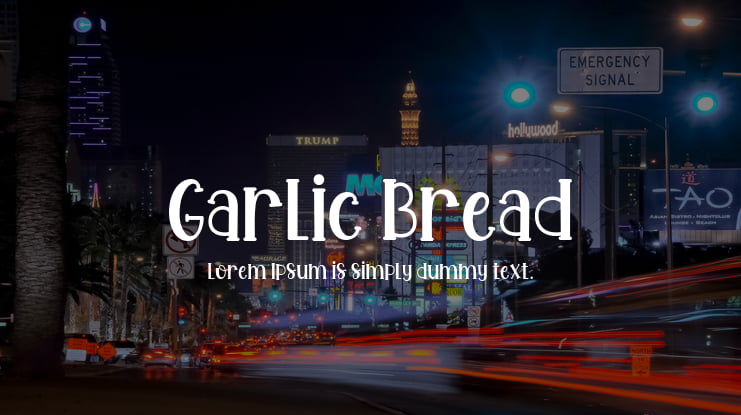 Garlic Bread Font