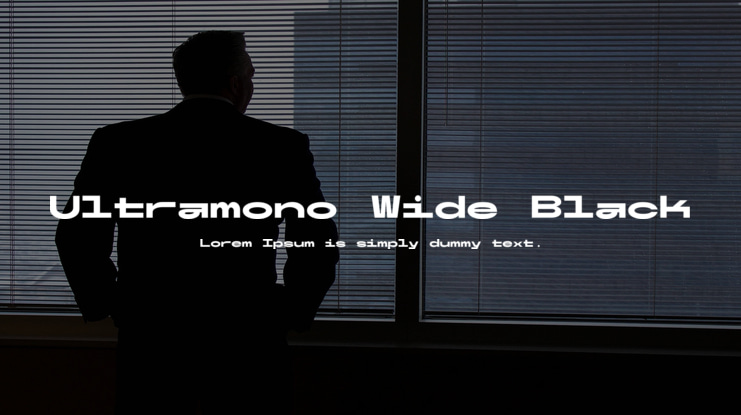 Ultramono Wide Black Font Family