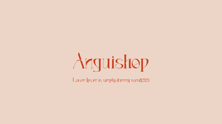 Anguishop Font