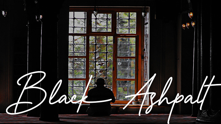 Black Ashpalt Font