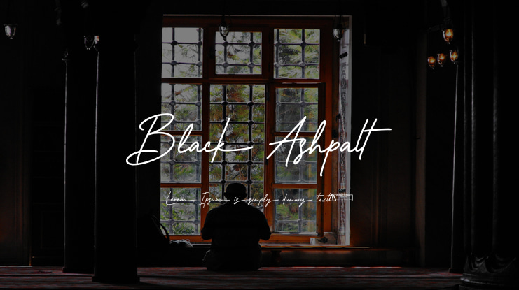 Black Ashpalt Font