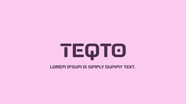 Teqto Font