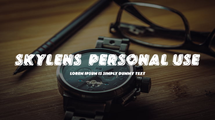 SKYLENS  PERSONAL USE Font