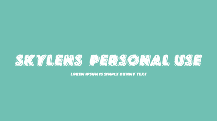SKYLENS  PERSONAL USE Font