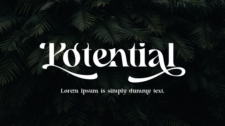 Potential Font Family