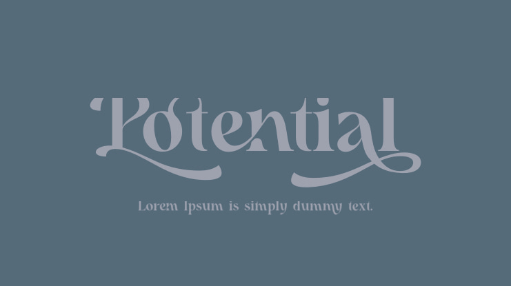 Potential Font Family