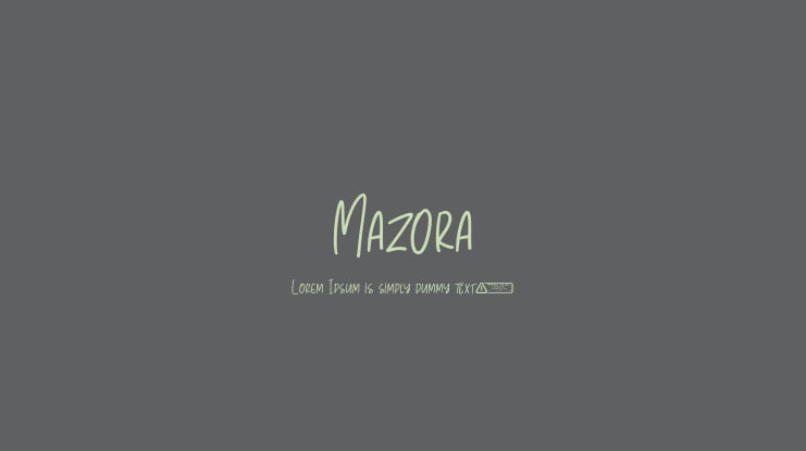 Mazora Font