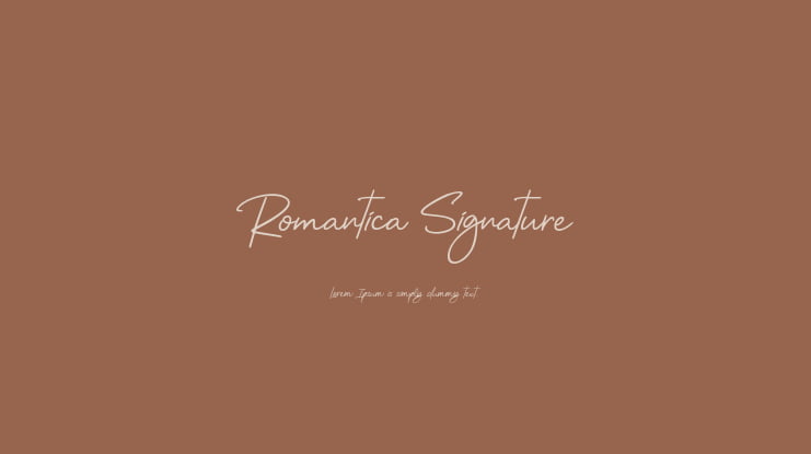 Romantica Signature Font