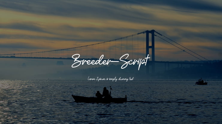 Breeder-Script Font