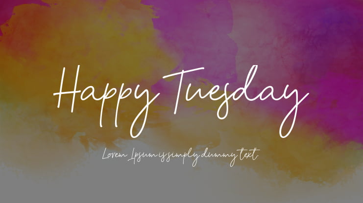 Happy Tuesday Font